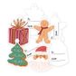 XMAS GIFT TAGS DIE CUTS 8PCS