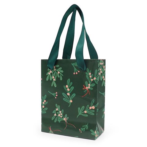 XMAS MINI PREMIUM GIFT BAGS HOLLY 1PC