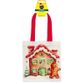 XMAS CANVAS TOTE BAG GINGERBREAD 1PC