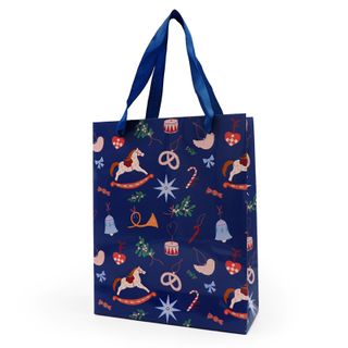 XMAS SML PREMIUM GIFT BAGS ORNAMENT 1PC