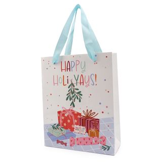XMAS SML PREMIUM GIFT BAGS HOLIYAYS 1PC