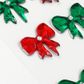 XMAS ADHESIVE RHINESTONES BOWS 1SH
