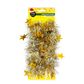 XMAS TINSEL GOLD SILVER STARS 2M