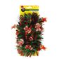 XMAS TINSEL RED GREEN GINGERBREAD 2M