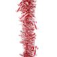 XMAS TINSEL RED WHITE CANDYCANE 2M