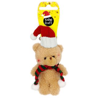 XMAS TEDDY BAG CHARM 1PC