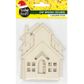 XMAS DIY WOOD HOUSES ASSORTED 3PC