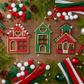 XMAS DIY WOOD HOUSES ASSORTED 3PC