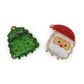 XMAS GLITTER CLAW CLIPS PACK 2PCS