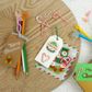 XMAS MINI RESIN GLOW IN DARK TREES 6PCS