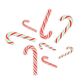 XMAS POLYMER CLAY MINI CANDYCANES 8PCS