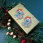 XMAS ACRYLIC CHARMS KOALA SANTA HAT 4PC