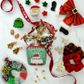 XMAS CLAY CHARMS TREE GINGERBREAD 4PC