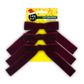 XMAS VELVET BOWS WITH CLIPS RED 3PC