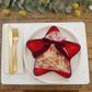 XMAS VELVET BOWS WITH CLIPS RED 3PC