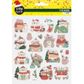 XMAS FOIL STICKERS FESTIVE BEARS 1SH