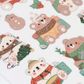 XMAS FOIL STICKERS FESTIVE BEARS 1SH