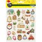XMAS GLITTER STICKERS GINGERBREAD 1SH