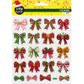 XMAS GLITTER STICKERS BOWS 1SH