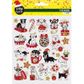 XMAS FOIL STICKERS DISCO DOGS 1SH