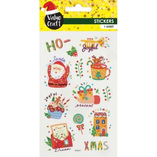 XMAS CRYSTAL STICKERS FUN MOTIFS 1SH