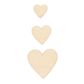 EMB WOOD HEARTS 3 SIZES 60PCS