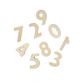 WOOD NUMBER SHAPES NATURAL 20PC
