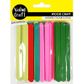 WOOD ICY POLE STICKS 114MM MULTI 50PC