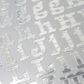 STICKERS METALLIC ALPHA CAP SLV 1 SHEET
