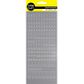 STICKERS METALLIC NUMBERS SLV 1 SHEET
