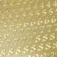 STICKERS METALLIC NUMBERS GLD 1 SHEET