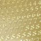 STICKERS METALLIC NUMBERS GLD 1 SHEET