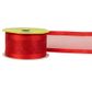 RIB 38MM SATIN EDGE SHEER RED 3MTR