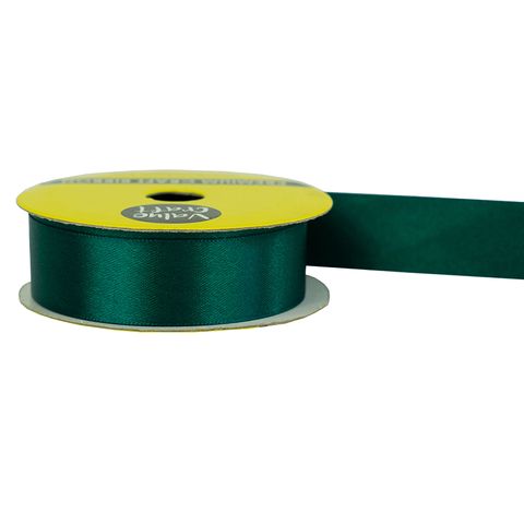 RIB 22MM POLYESTER SATIN TEAL 3M