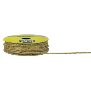 RIB JUTE CORD 2MM BROWN 13M