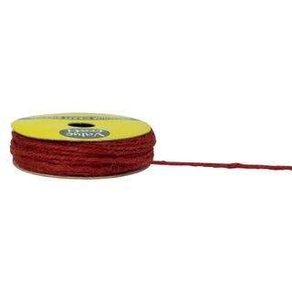 RIB JUTE CORD 2MM RED 13M