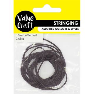 JF CORD GENUINE LEATHER 1.5MM BROWN 2M
