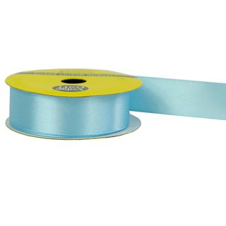 RIB 22MM POLYESTER SATIN BABY BLUE 3M