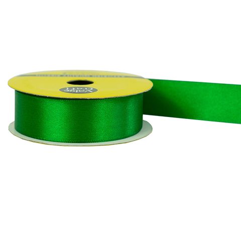 RIB 22MM POLYESTER SATIN GREEN 3M