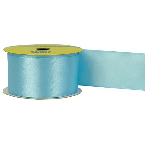 RIB 38MM POLYESTER SATIN BABY BLUE 3M