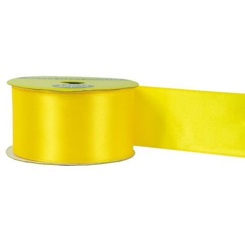 RIB 38MM POLYESTER SATIN BR. YELLOW 3M