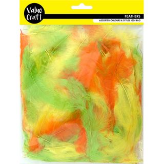 FEATHERS YELLOW-LIME-ORANGE 10G
