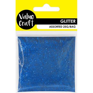 CRAFT GLITTER IN BAG DEEP BLUE 25G