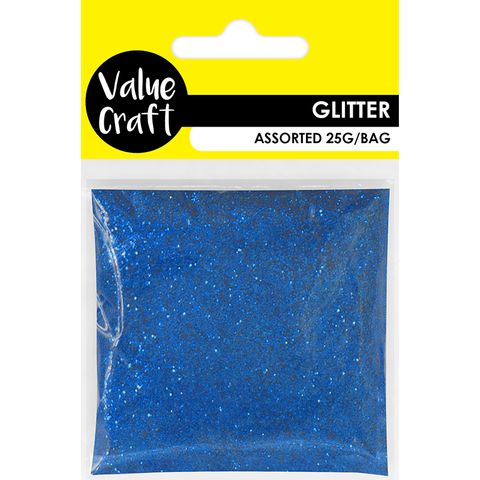 CRAFT GLITTER IN BAG DEEP BLUE 25G