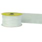 RIB 38MM WOV EDGE ORGANZA WHITE 4M