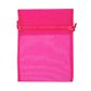 Sml Organza Bag 17cm X 12.5cm H Pink 5Pc