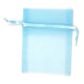 Mini Organza Bag Blue 10cmx7.5cm 7pc