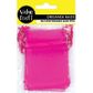 Mini Organza Bag Hot Pink 10cmx7.5cm 7pc
