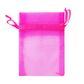 Mini Organza Bag Hot Pink 10cmx7.5cm 7pc
