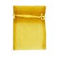 Mini Organza Bag Mustard 10cmx7.5cm 7pc